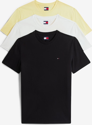 Tommy Jeans Majica u svijetložuta / crna / bijela, Pregled proizvoda