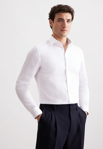 Coupe regular Chemise business SEIDENSTICKER en blanc : devant