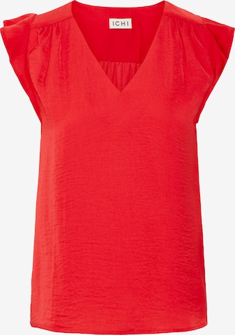 Camicia da donna 'CRISSY' di ICHI in rosso: frontale