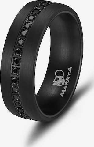 MARRYA Ring 'MARRYA CA-01 Ehering aus Carbon + Edelstahl - "Schwarz"' in Grey: front