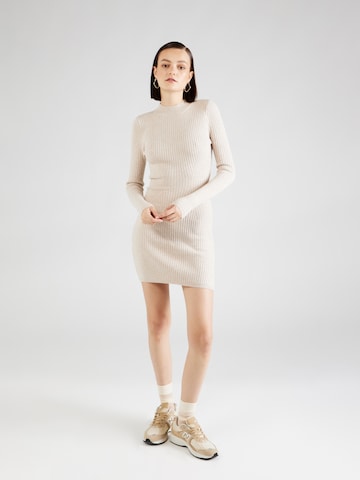 HOLLISTER Knitted dress in Beige