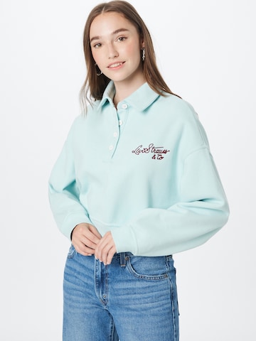 LEVI'S ® Sweatshirt 'Graphic Cropped Stevie' in Blue: front