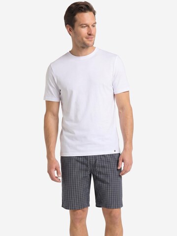 Hanro Pyjama kurz 'Night & Day' in Weiß