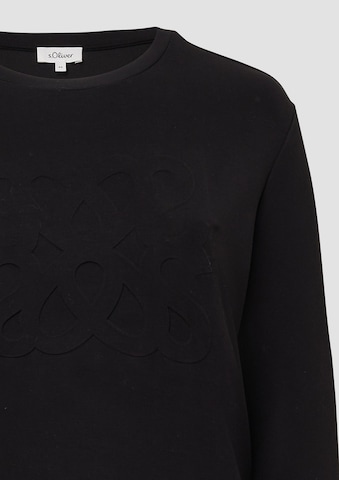 s.Oliver Sweatshirt in Zwart