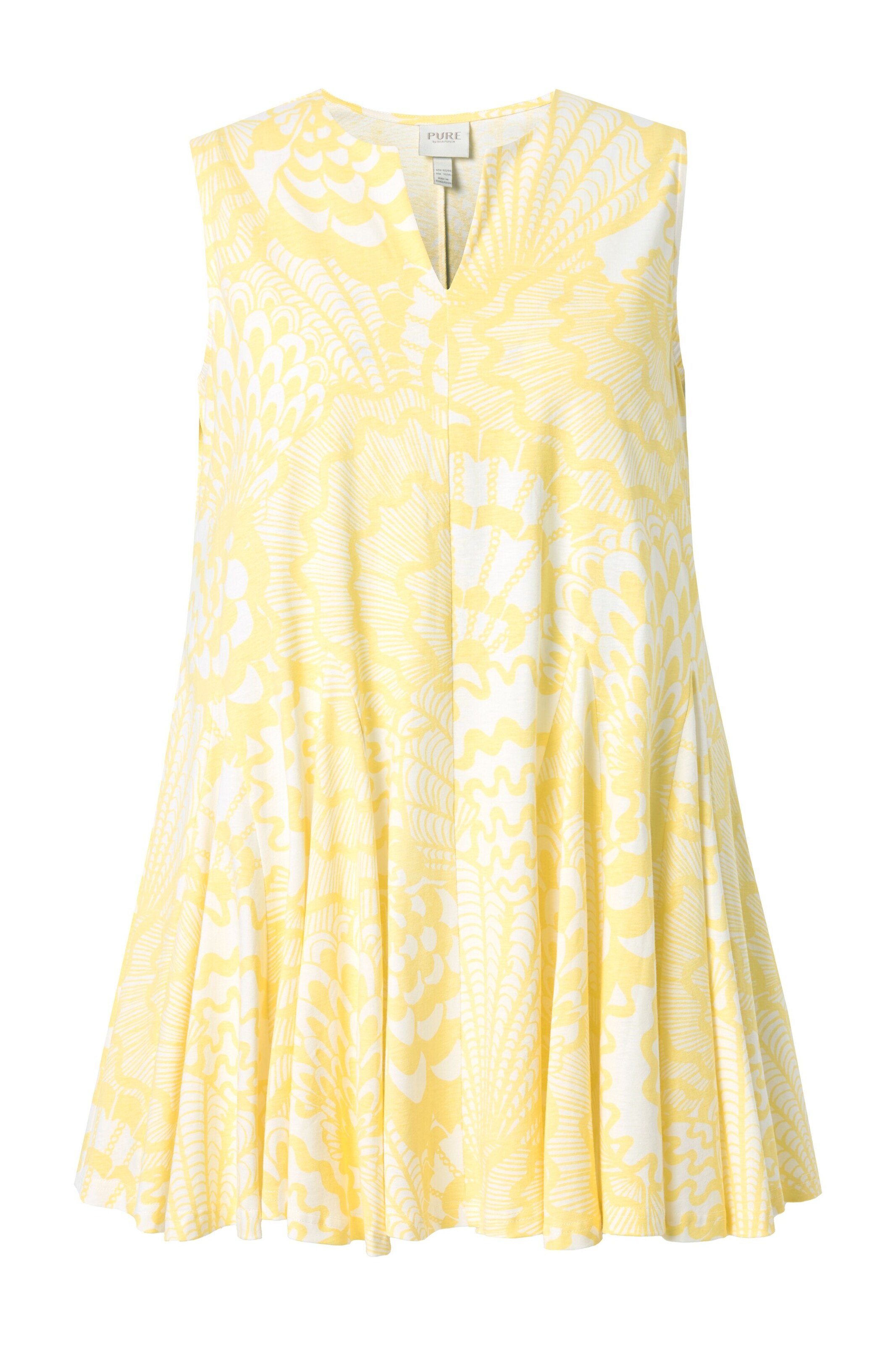 Ulla Popken Shirt in Gelb: Vorderseite