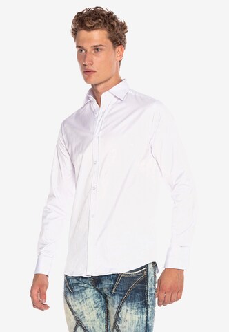 CIPO & BAXX Slim Fit Businesshemd 'HENSON' in Weiß
