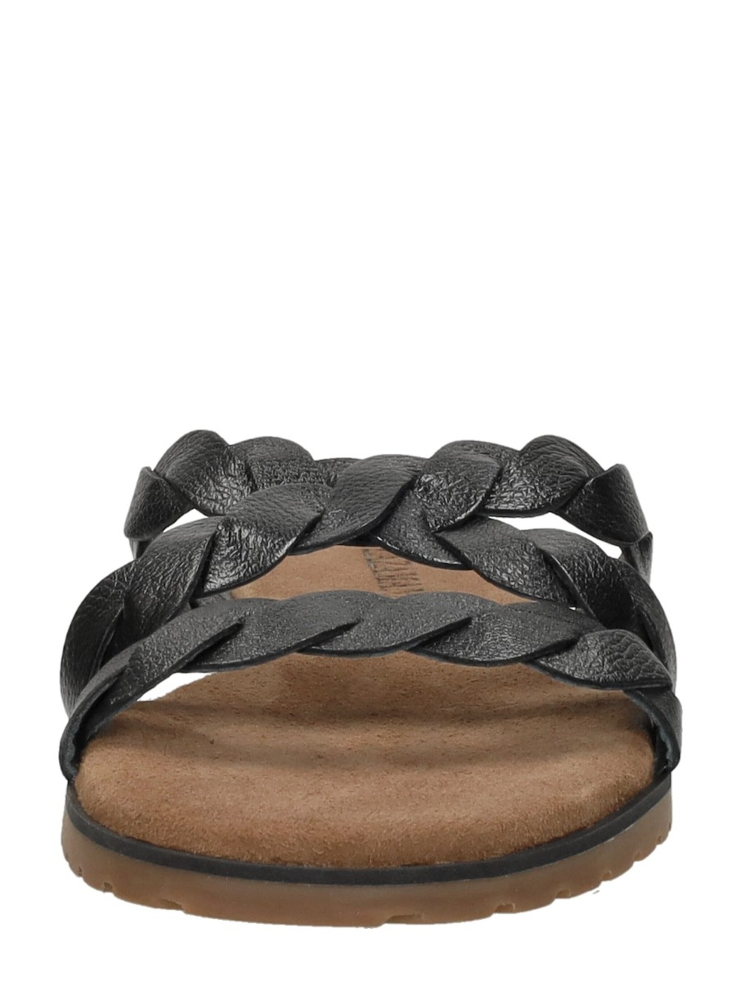 LAZAMANI Mule 'Open Teen' in Black