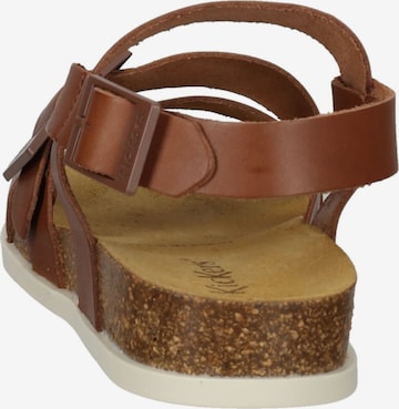 Kickers Sandalen met riem 'Kick Alana' in Bruin