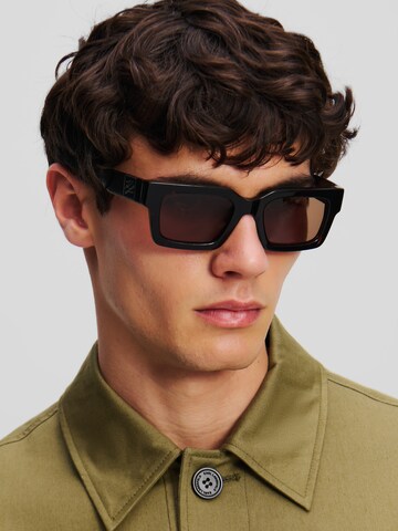 Lunettes de soleil ' SONNENBRILLE MIT AUSGESCHNITTENER KARL SIGNATUR ' Karl Lagerfeld en marron