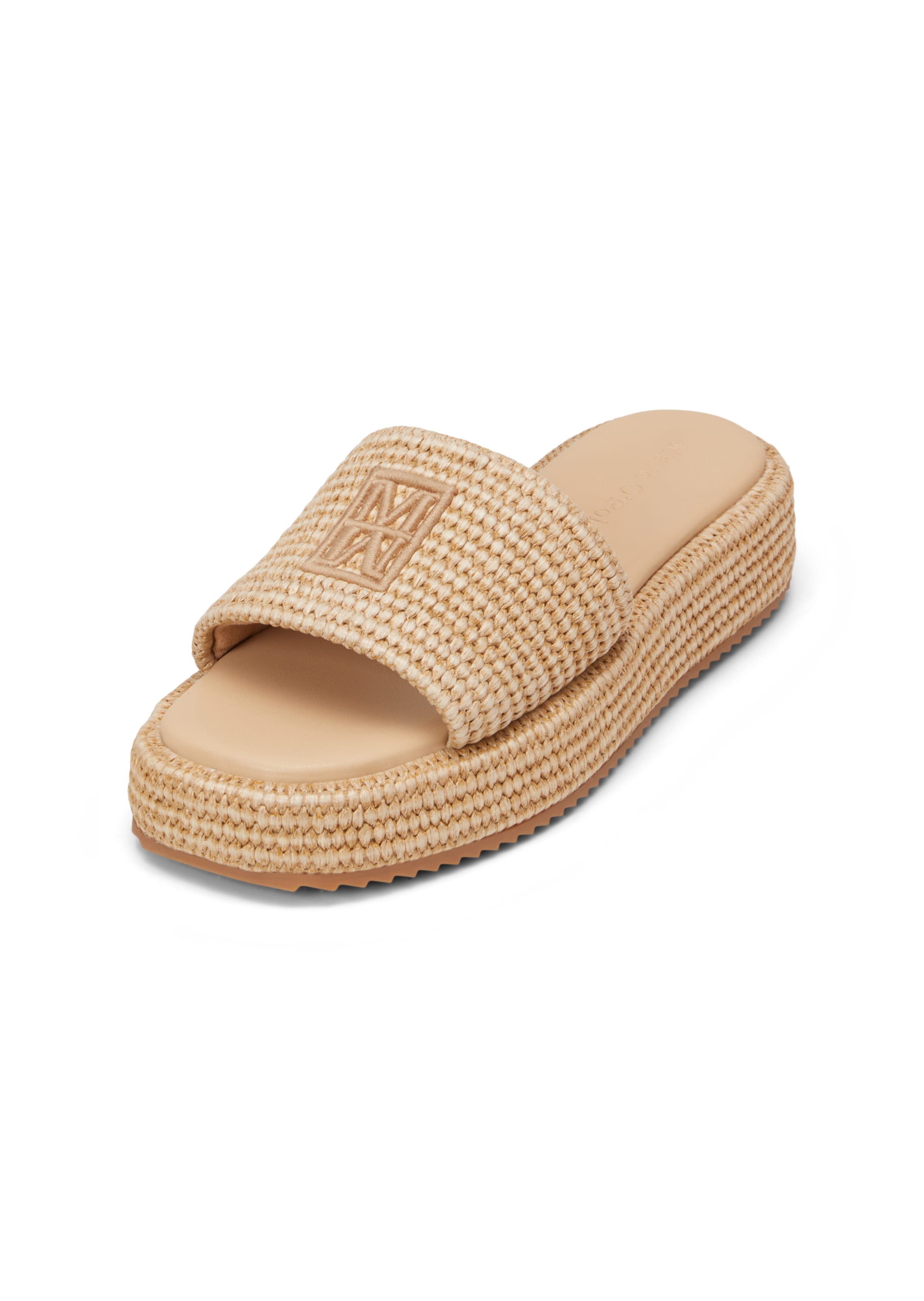 Marc O'Polo Mules 'in Bastoptik' in Beige: front