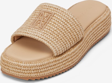 Marc O'Polo Mules 'in Bastoptik' in Beige: front