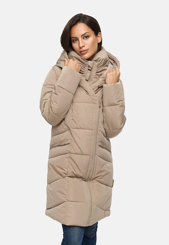 MARIKOO Winter coat 'Virenaa 16' in Beige: front