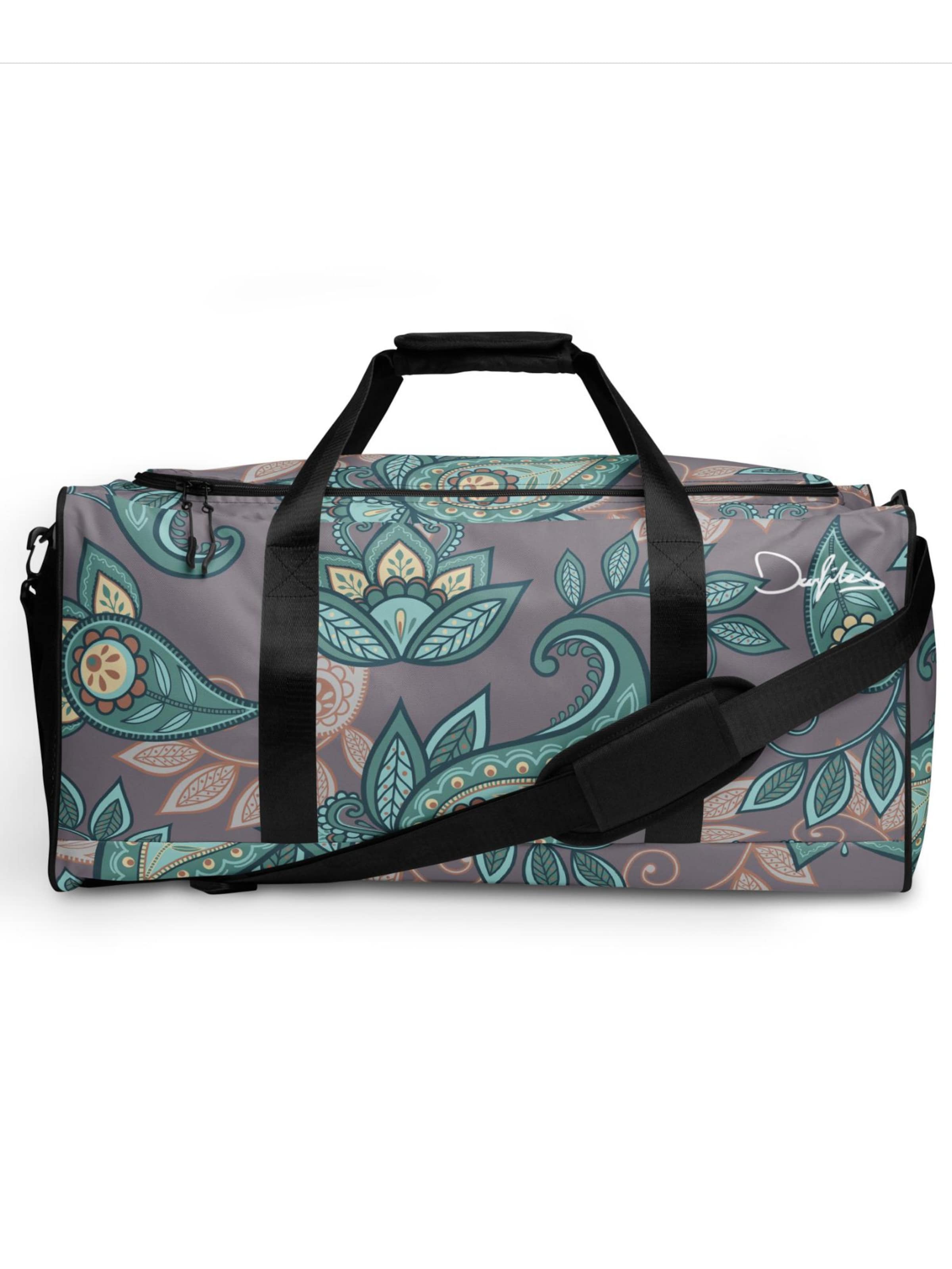 DECALVIBES Weekender 'Vintage Leaves'‌‌‌‌‌‌‌‌ in Blau: Vorderseite