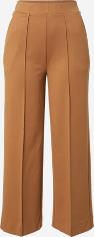 Wide Leg Pantalon à plis TOM TAILOR DENIM en jaune : devant