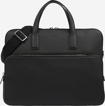 BOSS Black Document Bag 'Crosstown S' in Black: front