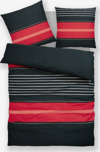 MY HOME Bettbezug in rot / schwarz, Produktansicht