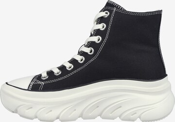 SKECHERS High-Top Sneakers in Black: front