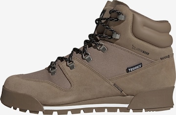 Boots ADIDAS TERREX en beige : devant