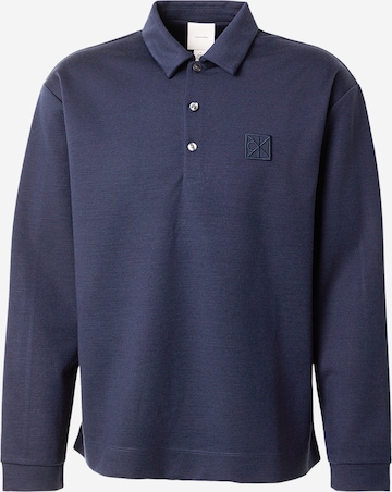 T-Shirt Calvin Klein en bleu : devant