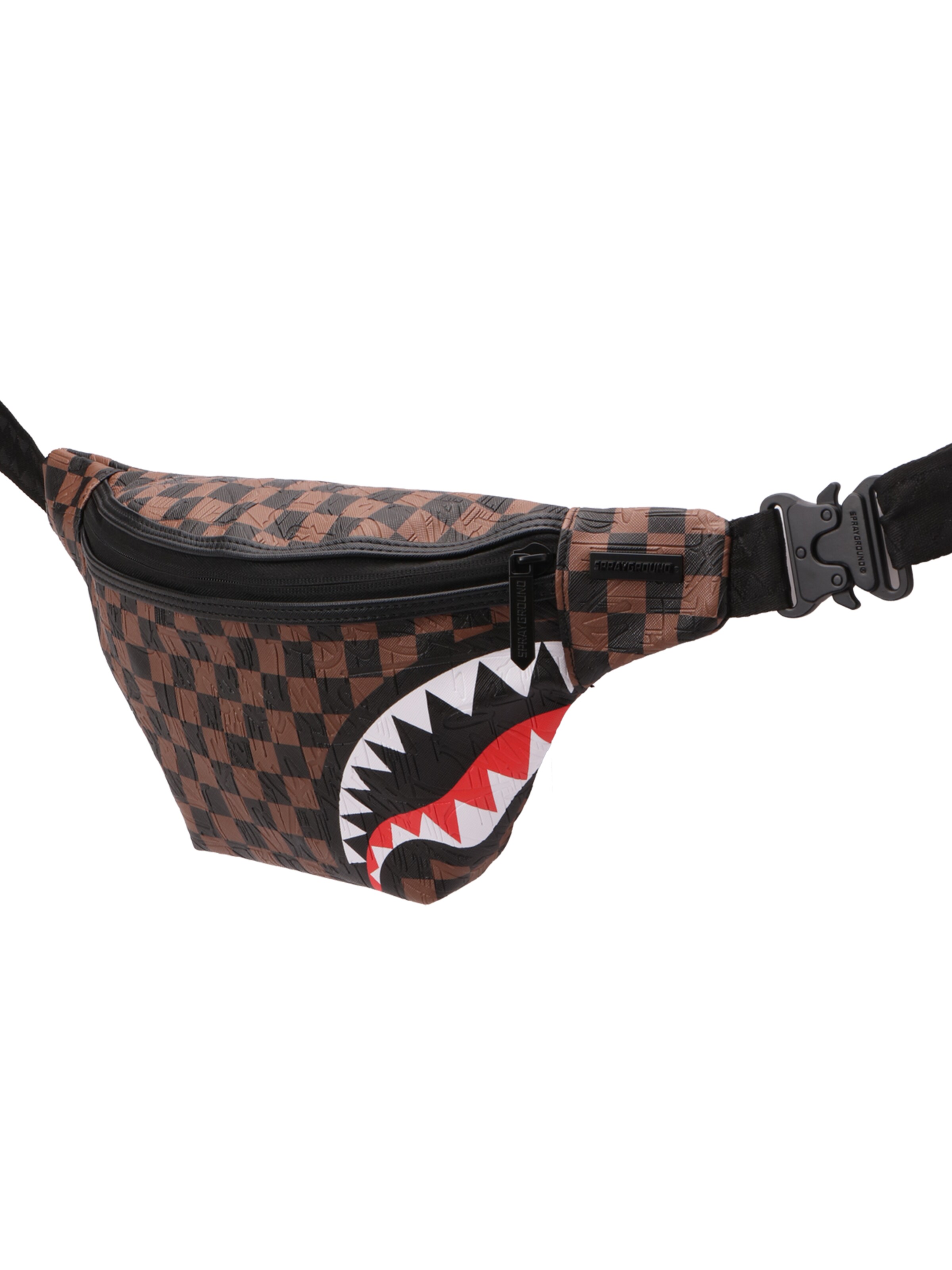 Sprayground Belt bag 'CHECK 2 EMBOSS SAVVY' in Brown: front