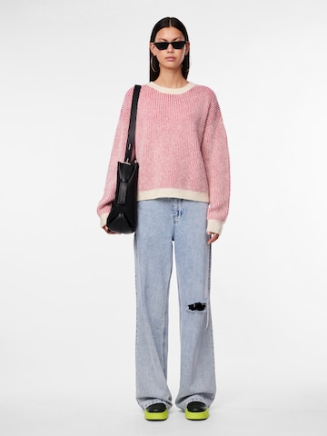 PIECES Sweater 'PCKarmen' in Pink