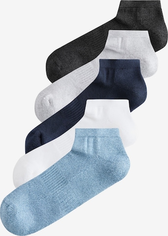 Next Socken in Blau: Vorderseite