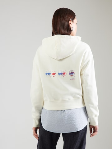 Karl Lagerfeld Sweatshirt 'IKON' in Weiß: Vorderseite