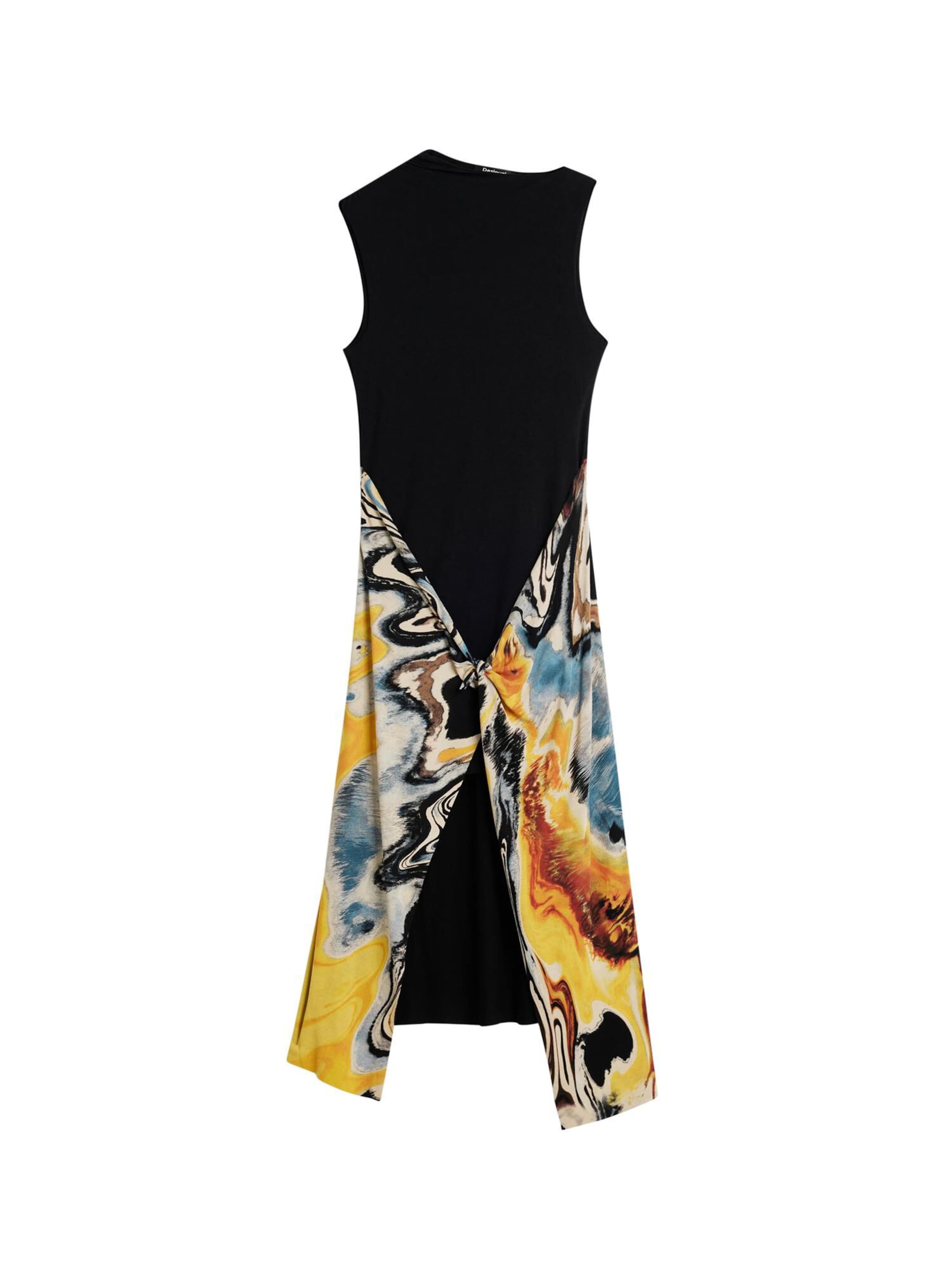 Robes en maille Desigual en noir : devant
