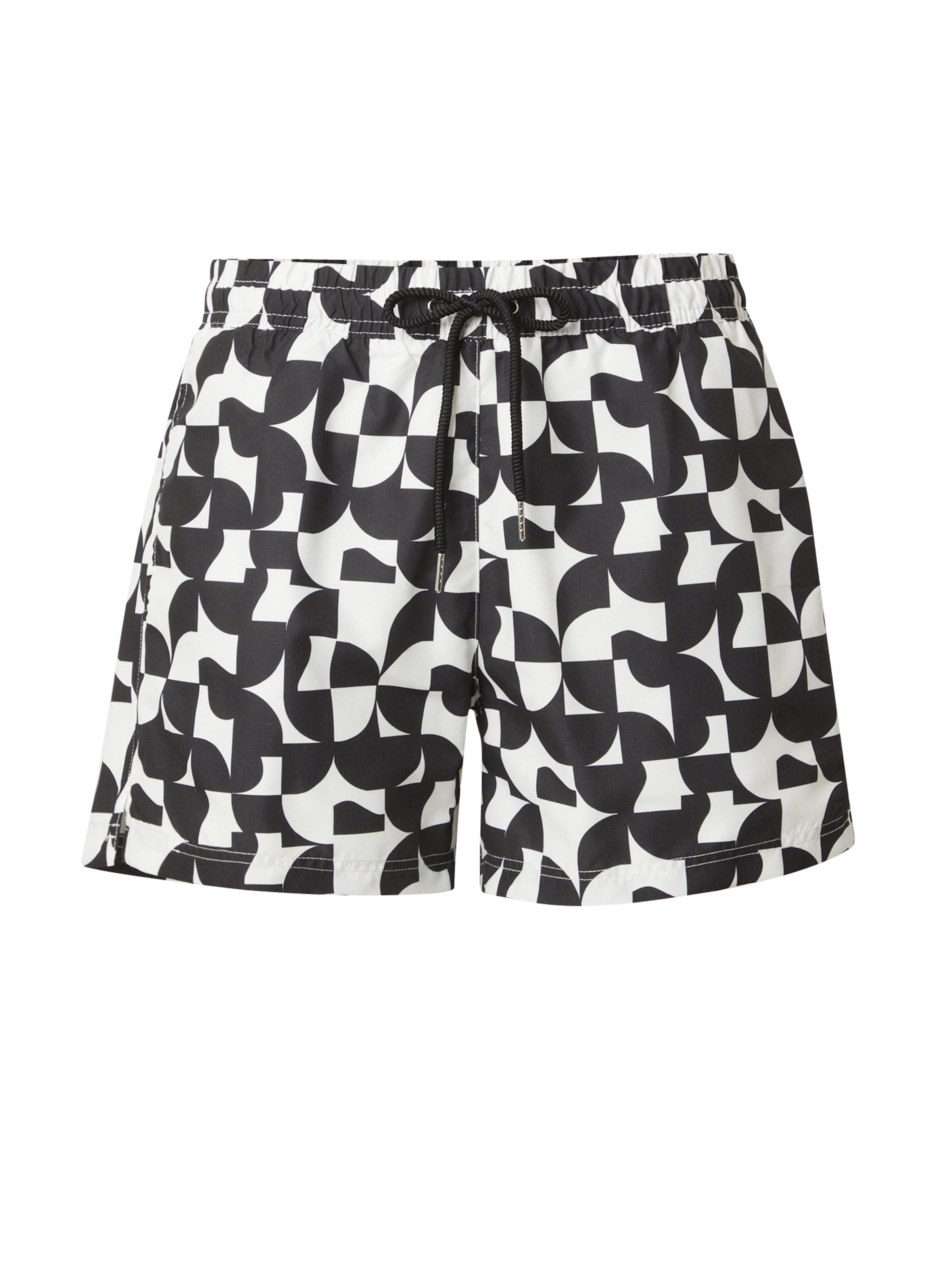 Guido Maria Kretschmer Men Board Shorts 'Gabriel' in Black: front