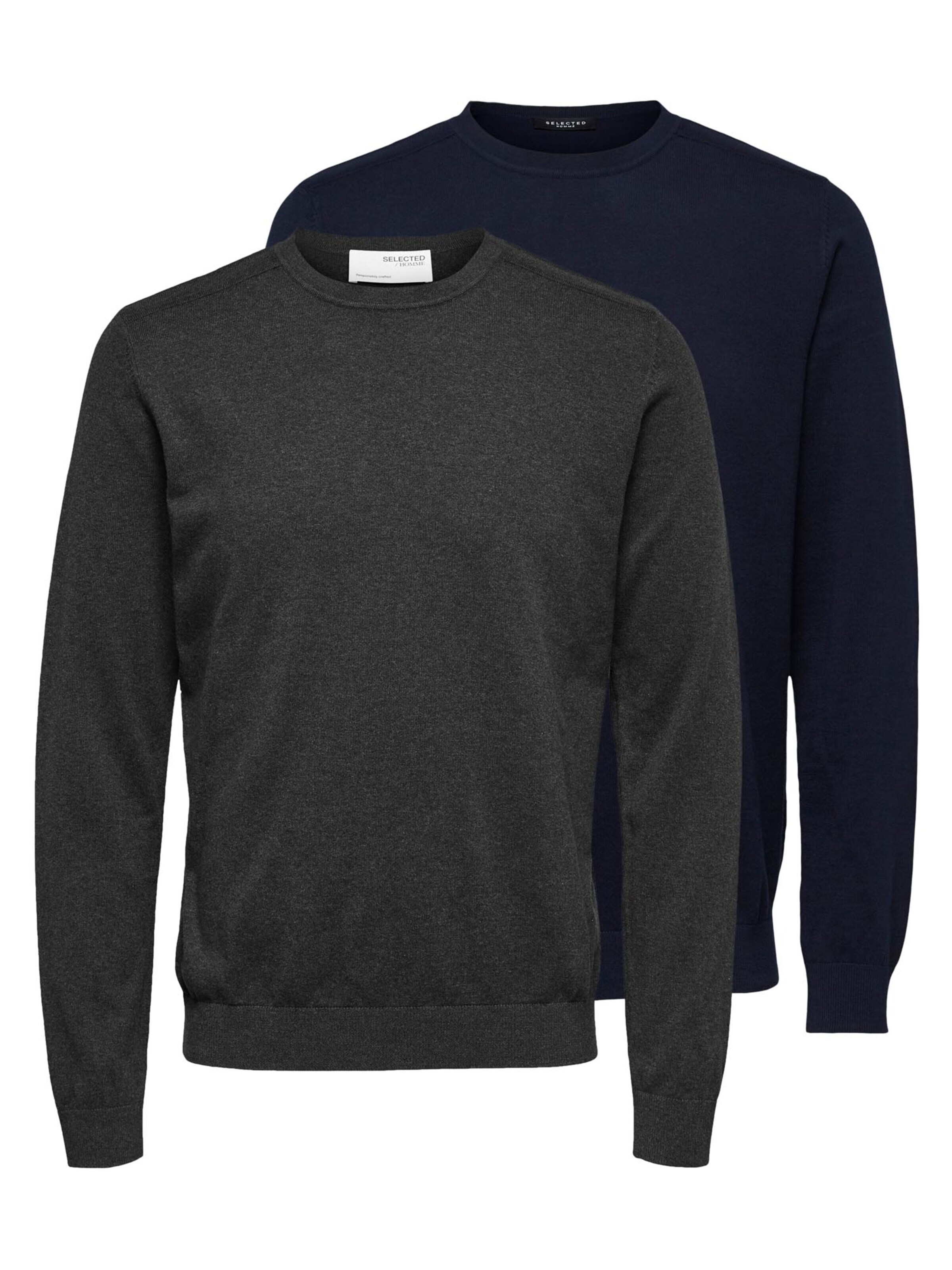 SELECTED Sweater 'Berg' in Blue: front