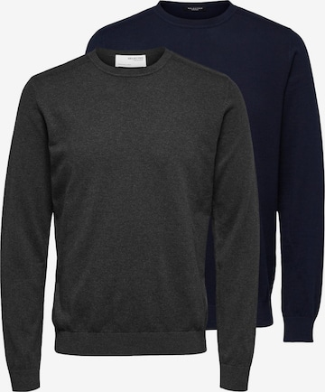 SELECTED Sweater 'Berg' in Blue: front