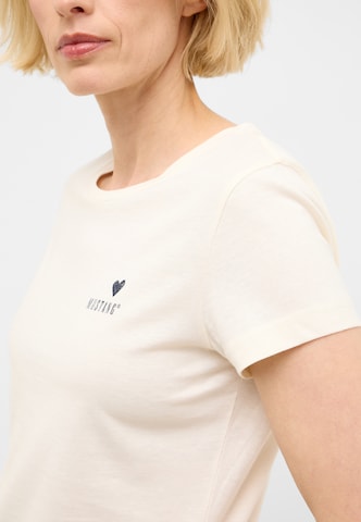 MUSTANG T-Shirt 'Loa' in Weiß
