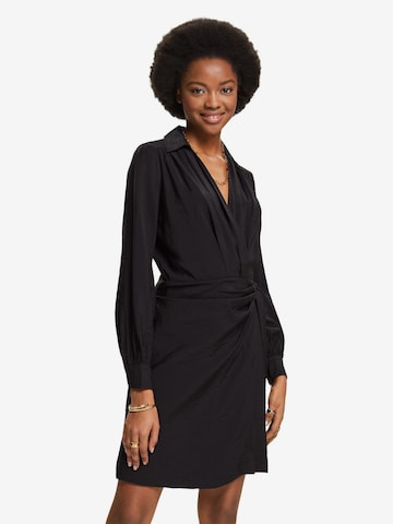 Robe-chemise ESPRIT en noir : devant