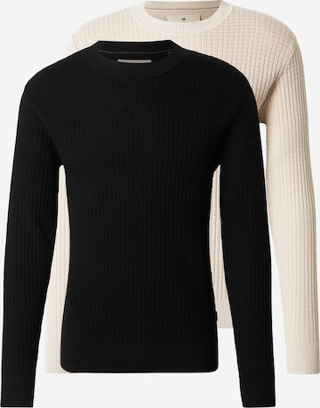 Pull-over 'JPRBLUBARKLEY' Jack & Jones Premium en beige : devant