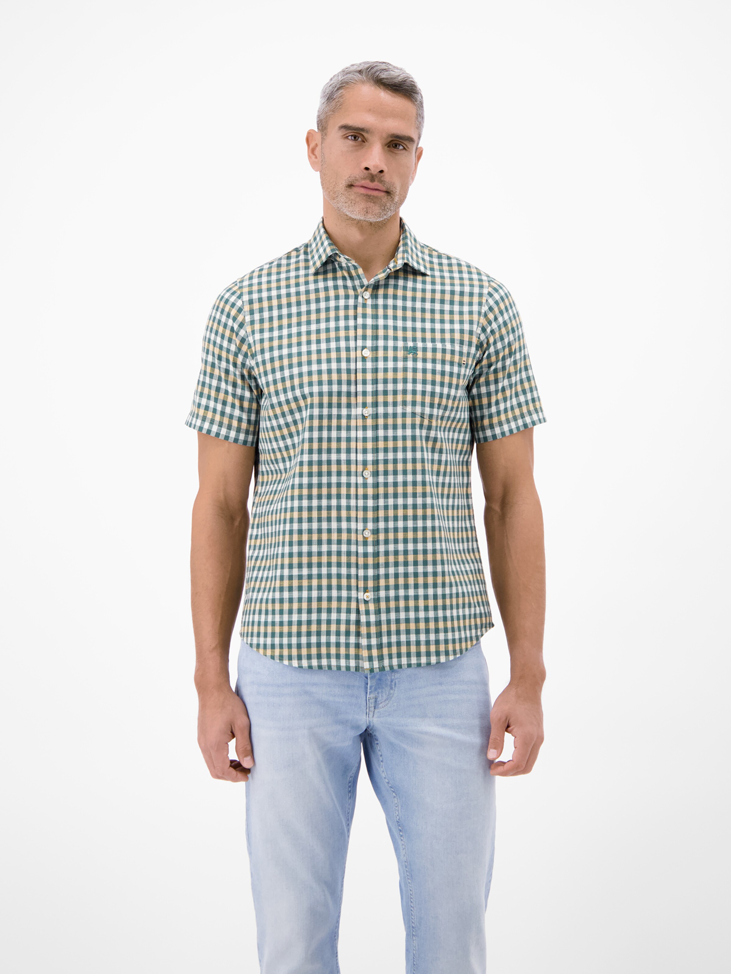 Coupe regular Chemise LERROS en orange : devant