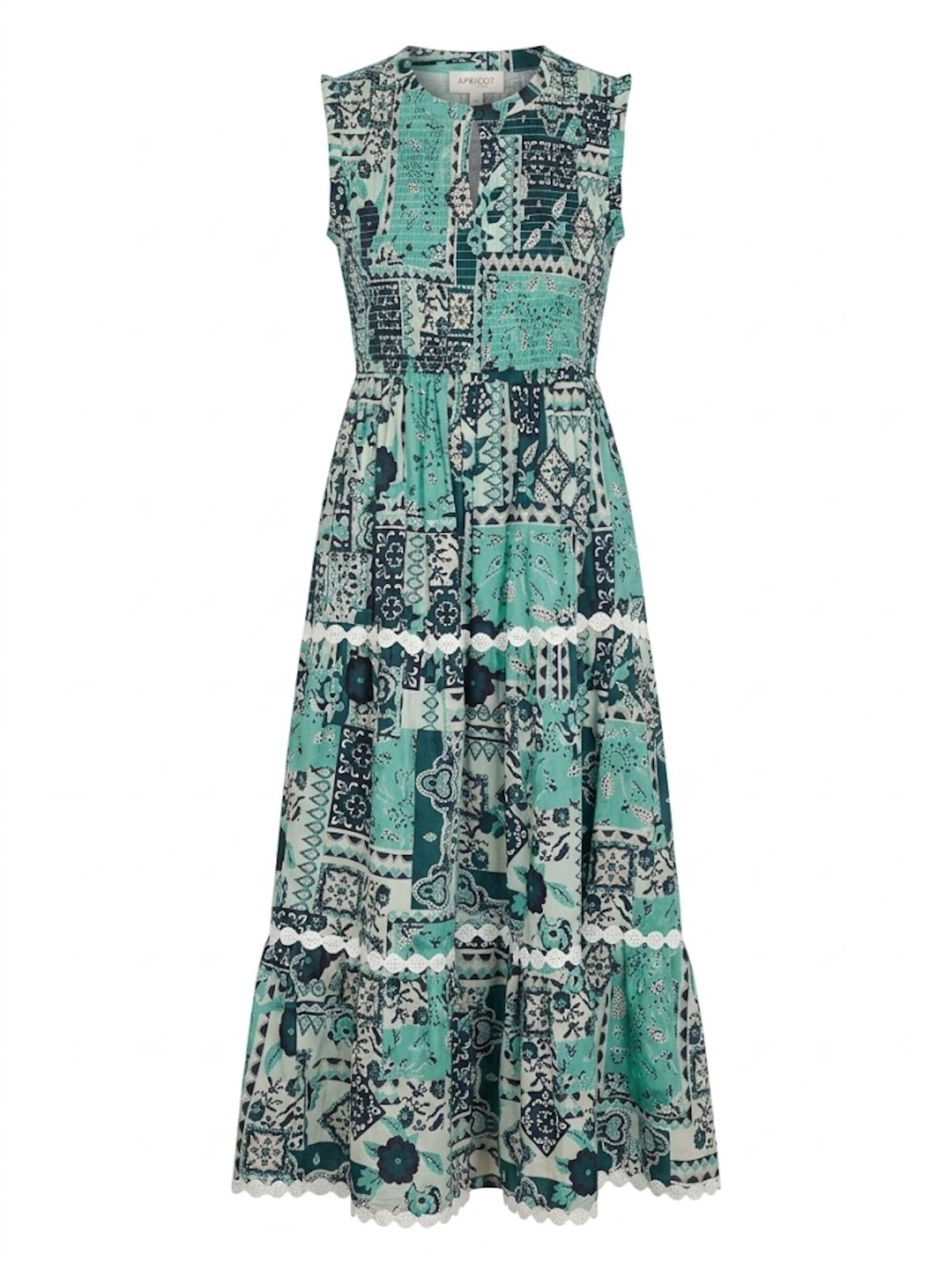 Robe d’été ' ' Apricot en bleu : devant