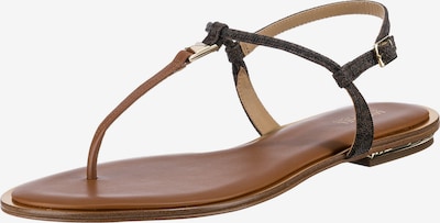 MICHAEL Michael Kors Zehentrenner 'Fanning' in braun / schwarz, Produktansicht