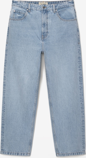 Jeans Pull&Bear pe albastru denim, Vizualizare produs