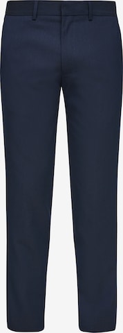 s.Oliver BLACK LABEL Slimfit Παντελόνι με τσάκιση σε μπλε: μπροστά