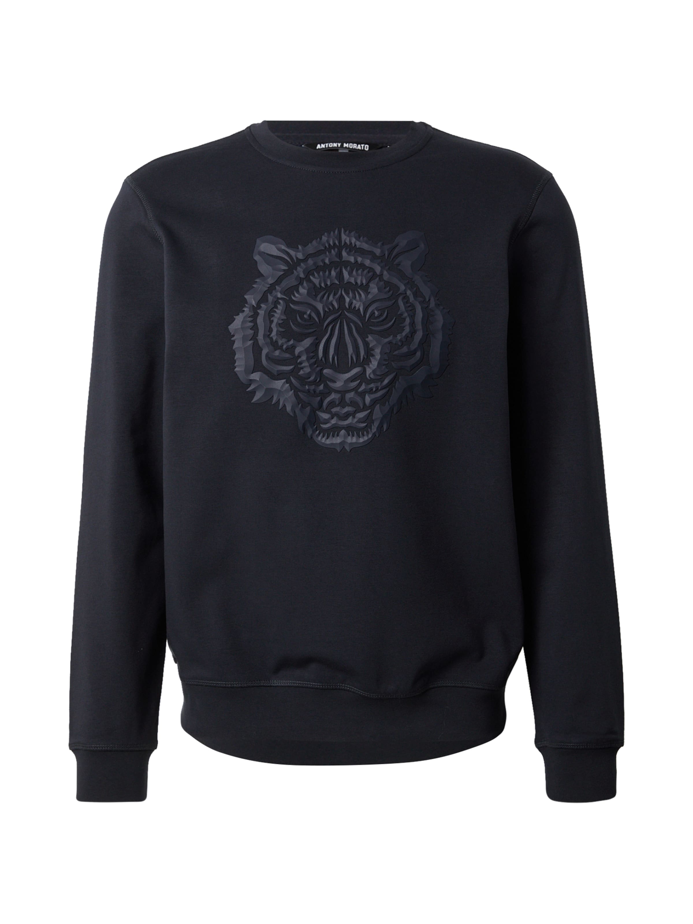 Bluză de molton de la ANTONY MORATO pe albastru: față