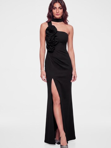 Ombre - Vestido de noche en negro: frente