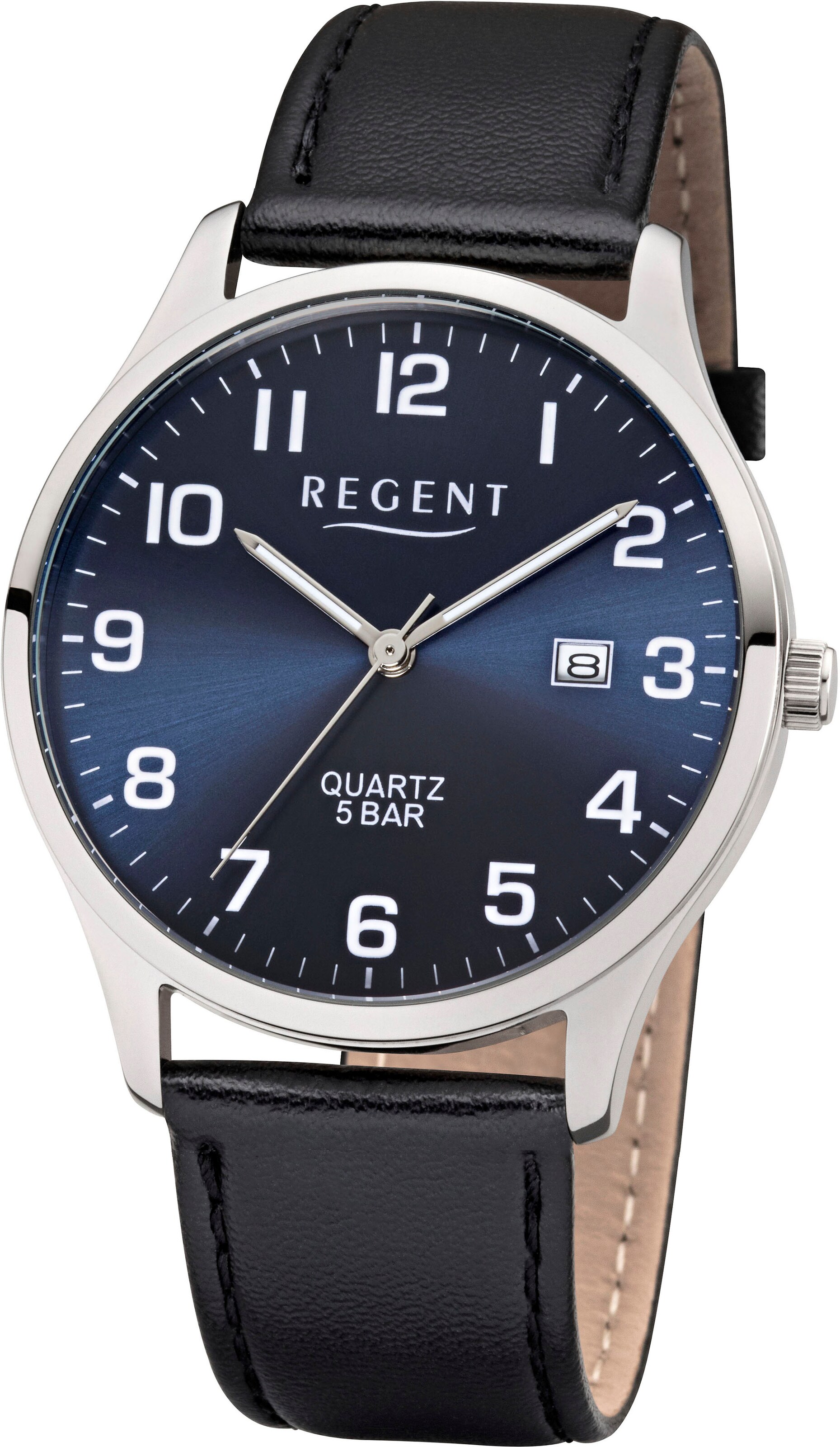 REGENT Analog Watch in Silver: front
