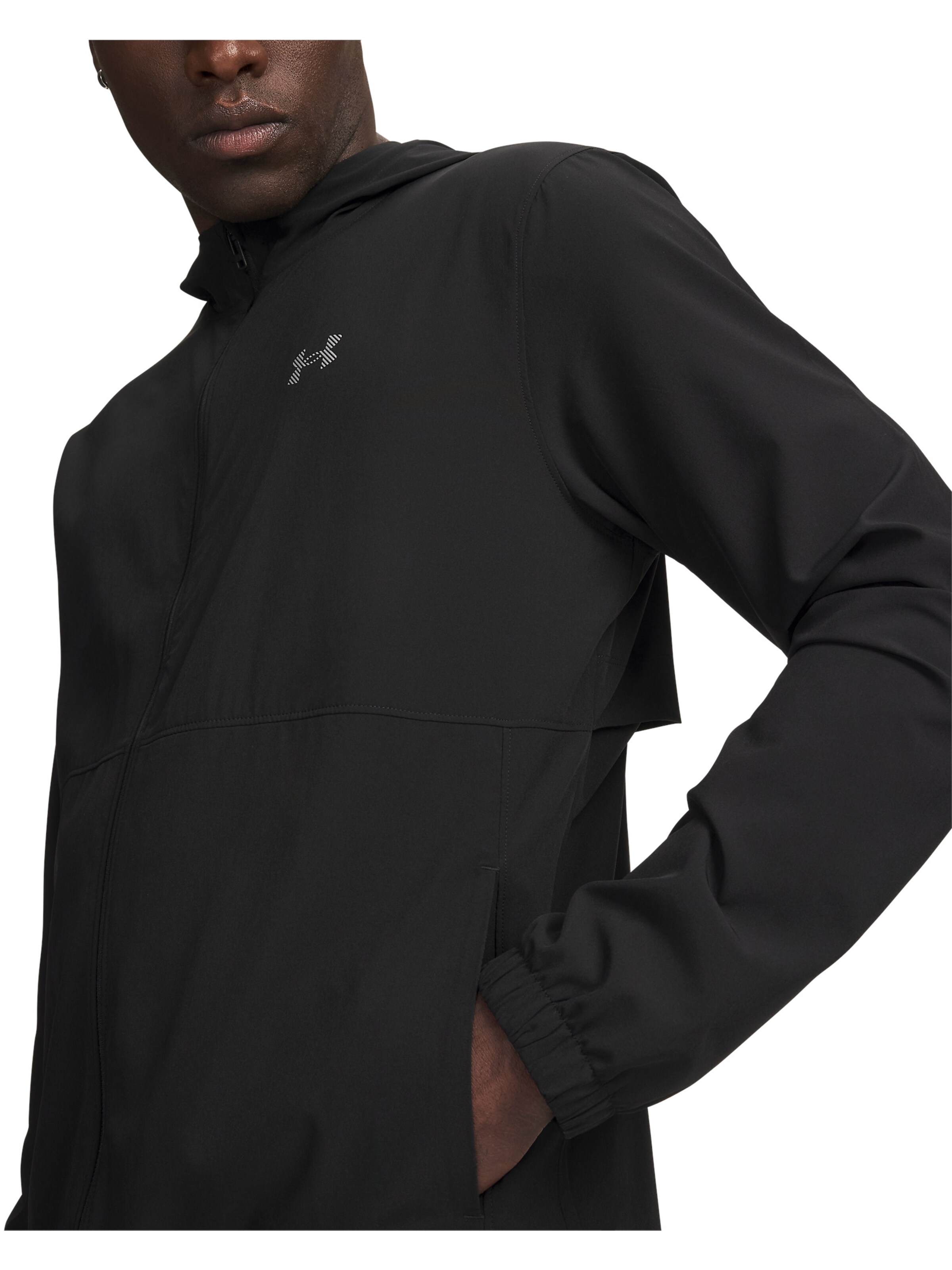 UNDER ARMOUR Sports jacket 'Velociti' in Black