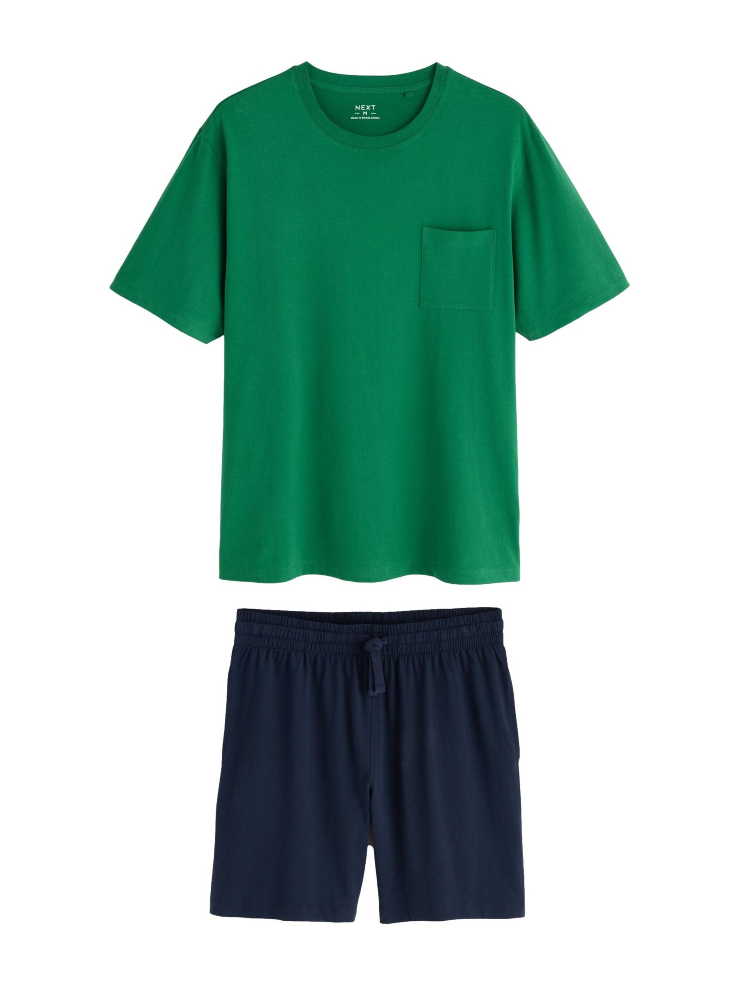 Next Short Pajamas in Green: front