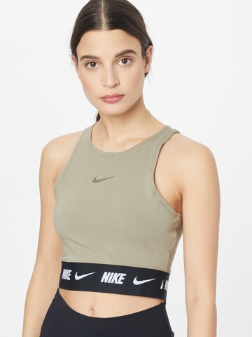 Nike Sportswear Top | zelena barva: sprednja stran