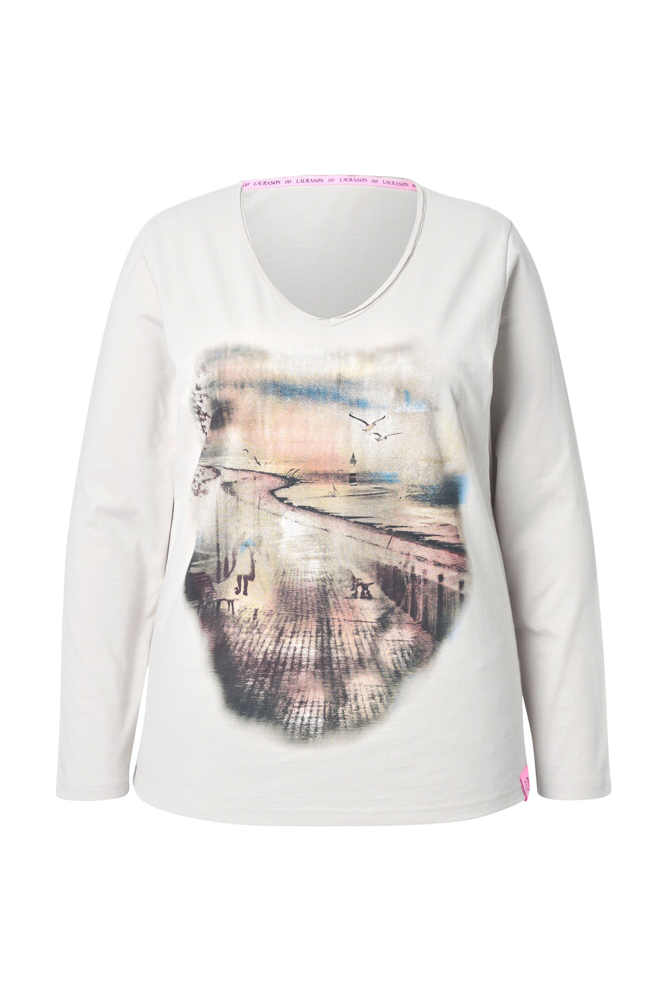 LAURASØN Shirt in Wit: voorkant