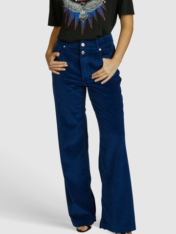 MARC AUREL Loose fit Pants in Blue: front