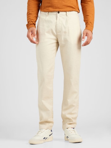 Regular Pantalon à pince BURTON MENSWEAR LONDON en beige : devant