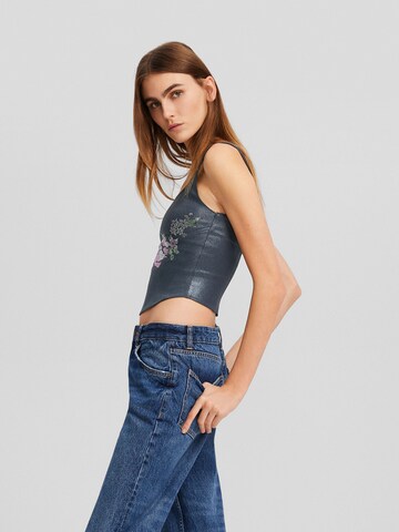 Top di Bershka in blu