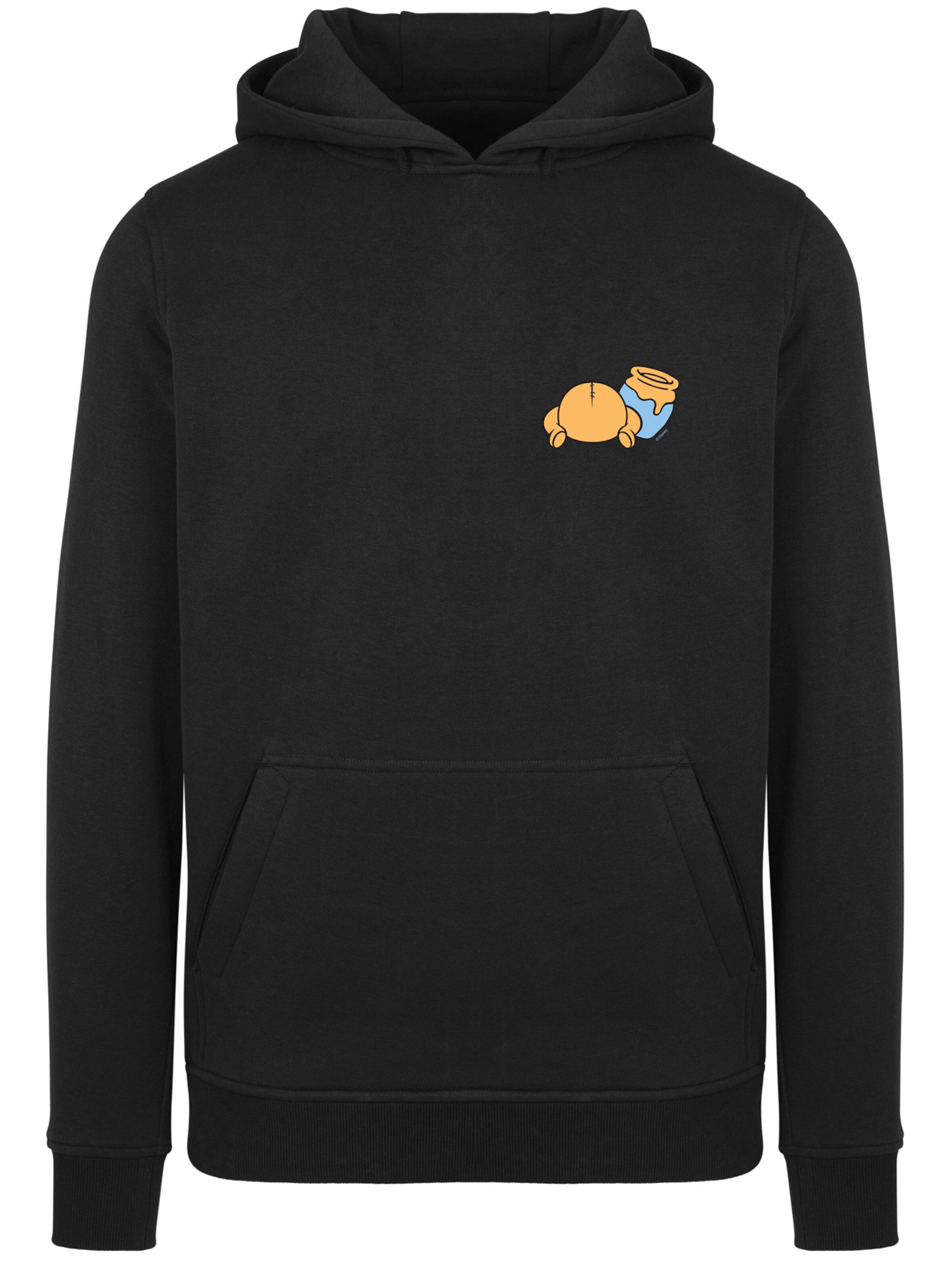 F4NT4STIC Sweatshirt 'Winnie Pooh' in Zwart: voorkant